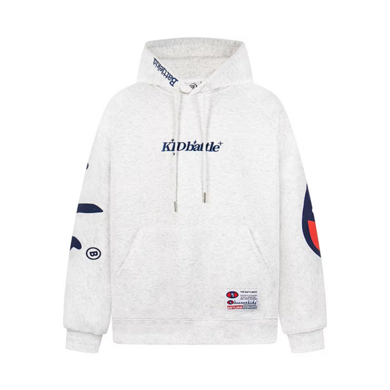 Hooded Sweatshirt Unisex Spring Loose Casual Versatile Zipper Jacket Top