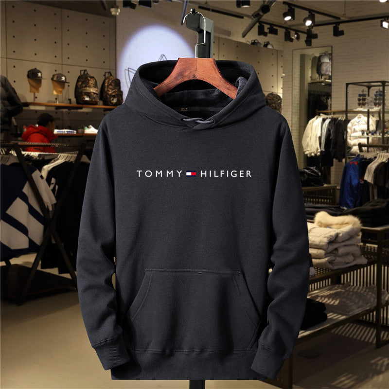 Fleece Hoodie for Men and Women Casual All-Match Printed Sweatshirt Fashion Brand Style