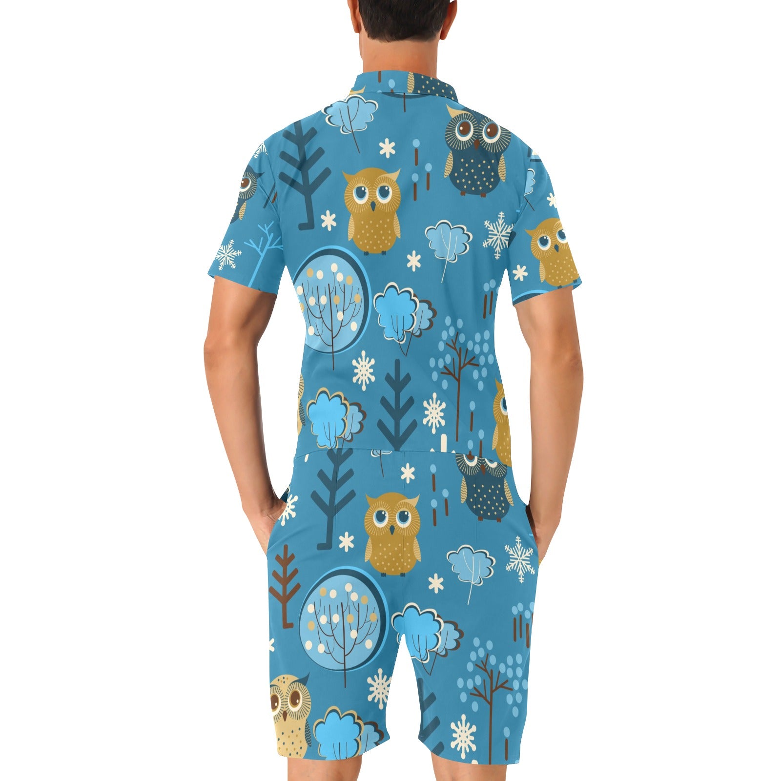 Men's Short Sleeve Jumpsuit (Sets 16)