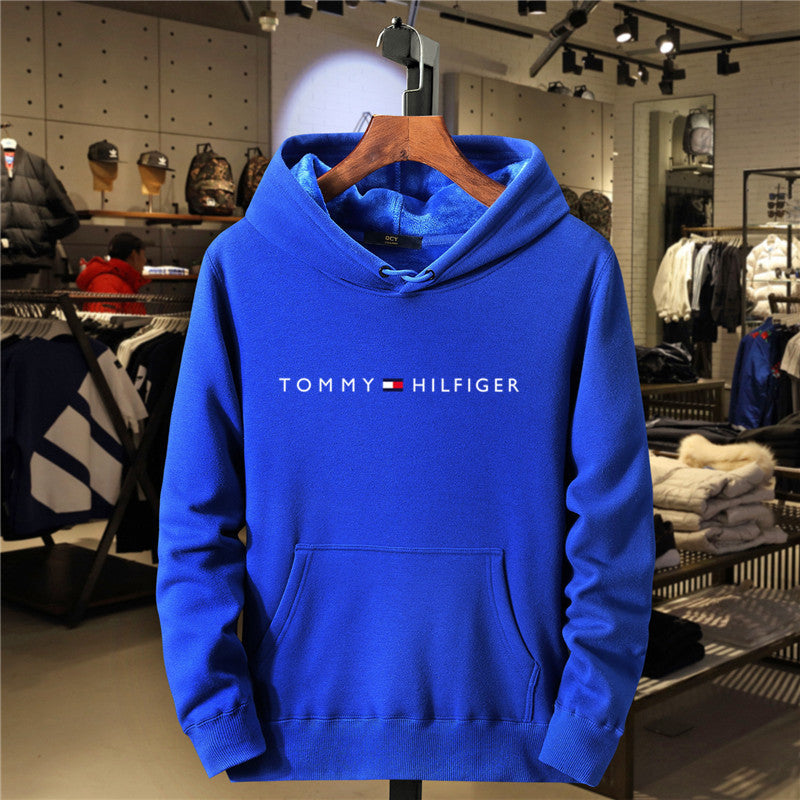 Fleece Hoodie for Men and Women Casual All-Match Printed Sweatshirt Fashion Brand Style