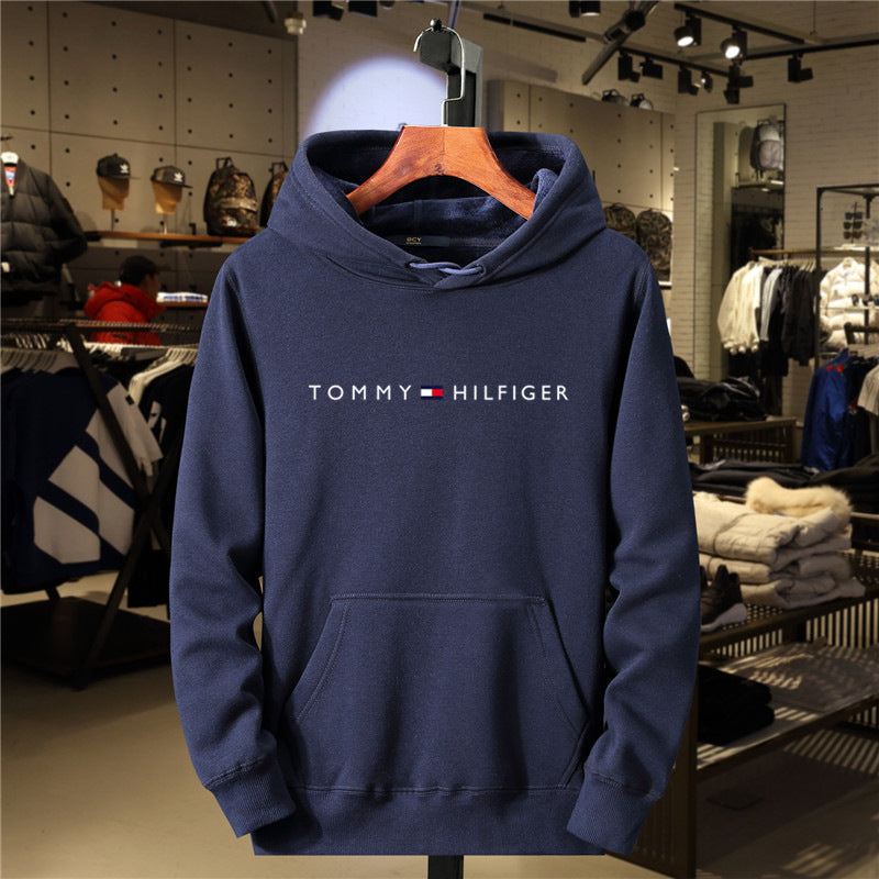 Fleece Hoodie for Men and Women Casual All-Match Printed Sweatshirt Fashion Brand Style