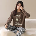 Couple's sleepwear long sleeved set home clothes