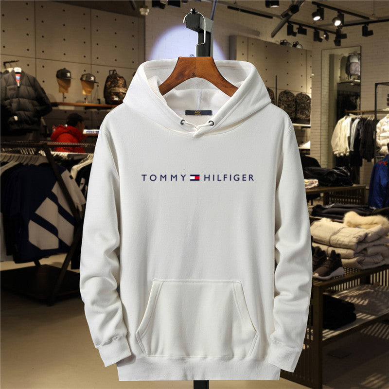 Fleece Hoodie for Men and Women Casual All-Match Printed Sweatshirt Fashion Brand Style