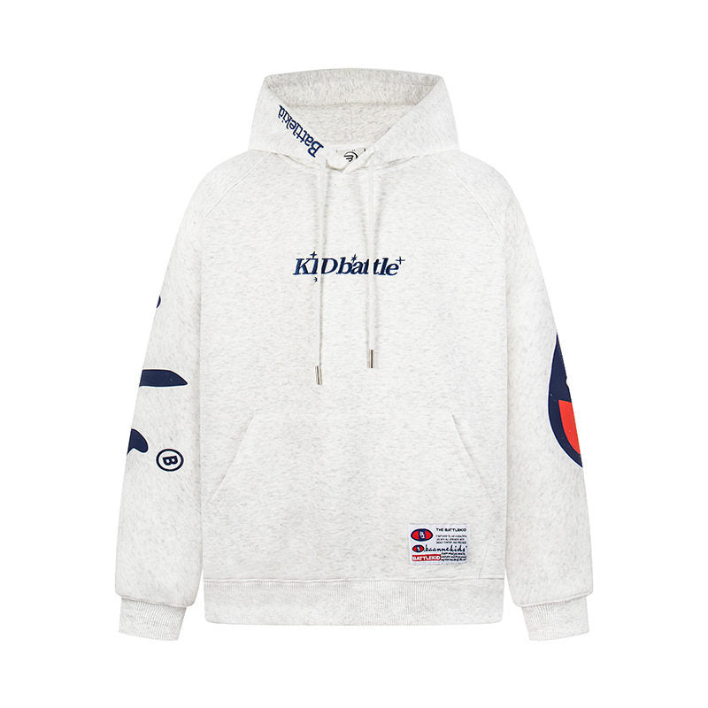 Hooded Sweatshirt Unisex Spring Loose Casual Versatile Zipper Jacket Top