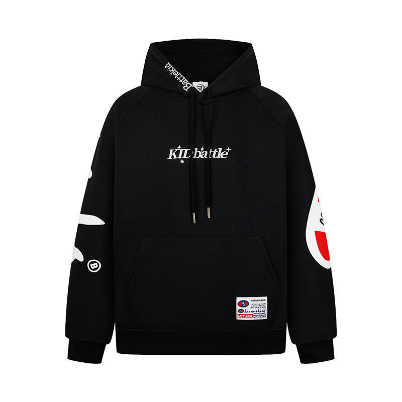 Hooded Sweatshirt Unisex Spring Loose Casual Versatile Zipper Jacket Top