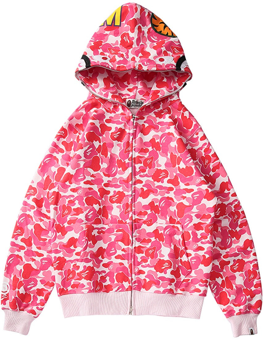 Shark Head BAPE Coat Fashion Street Trendy Brand Leisure Fashion Pure Cotton Sweater cardigan