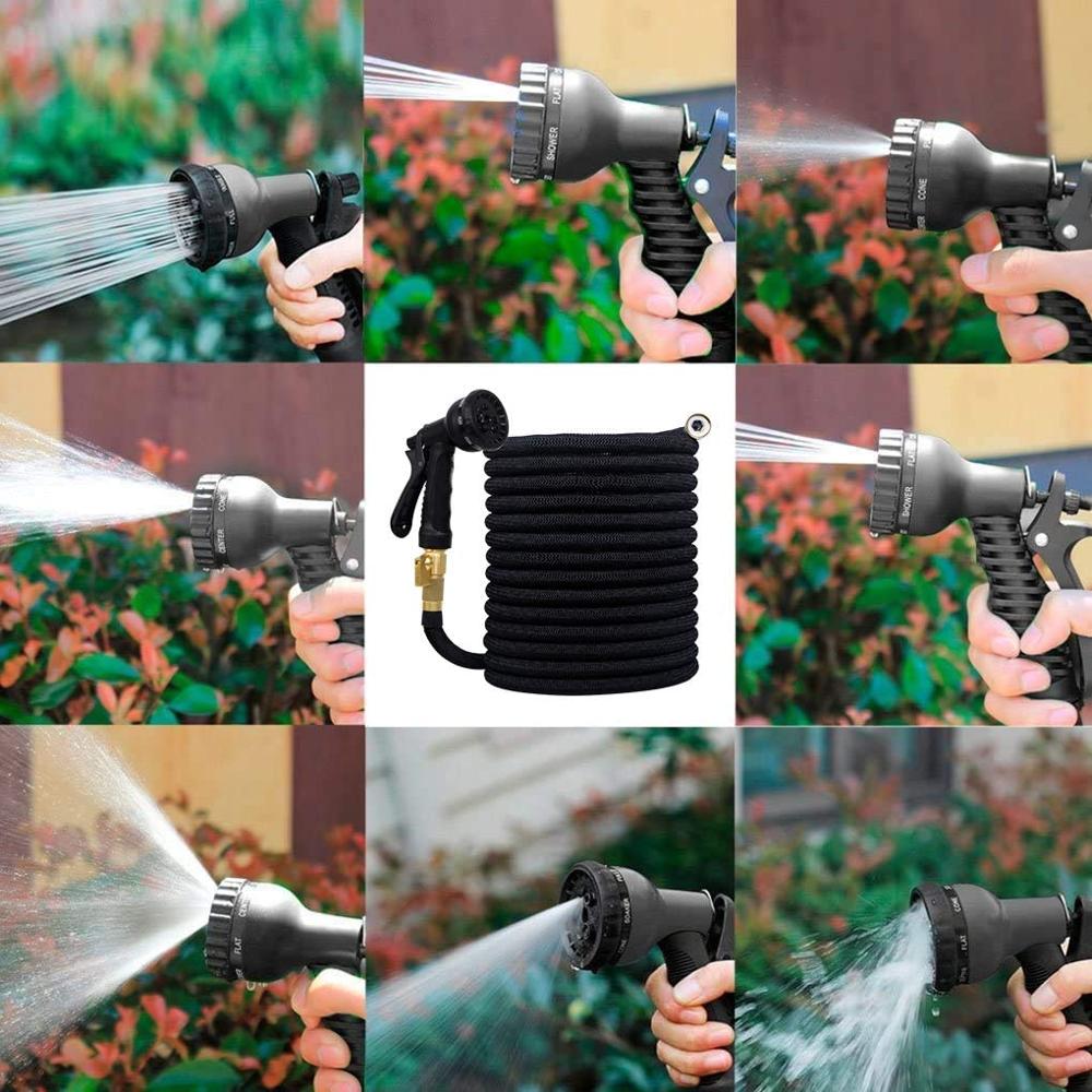 25Ft-100Ft Garden Hose Expandable Magic Flexible Water Hose （EU、US Version） Hose Plastic Hoses Pipe With Spray Gun To Watering