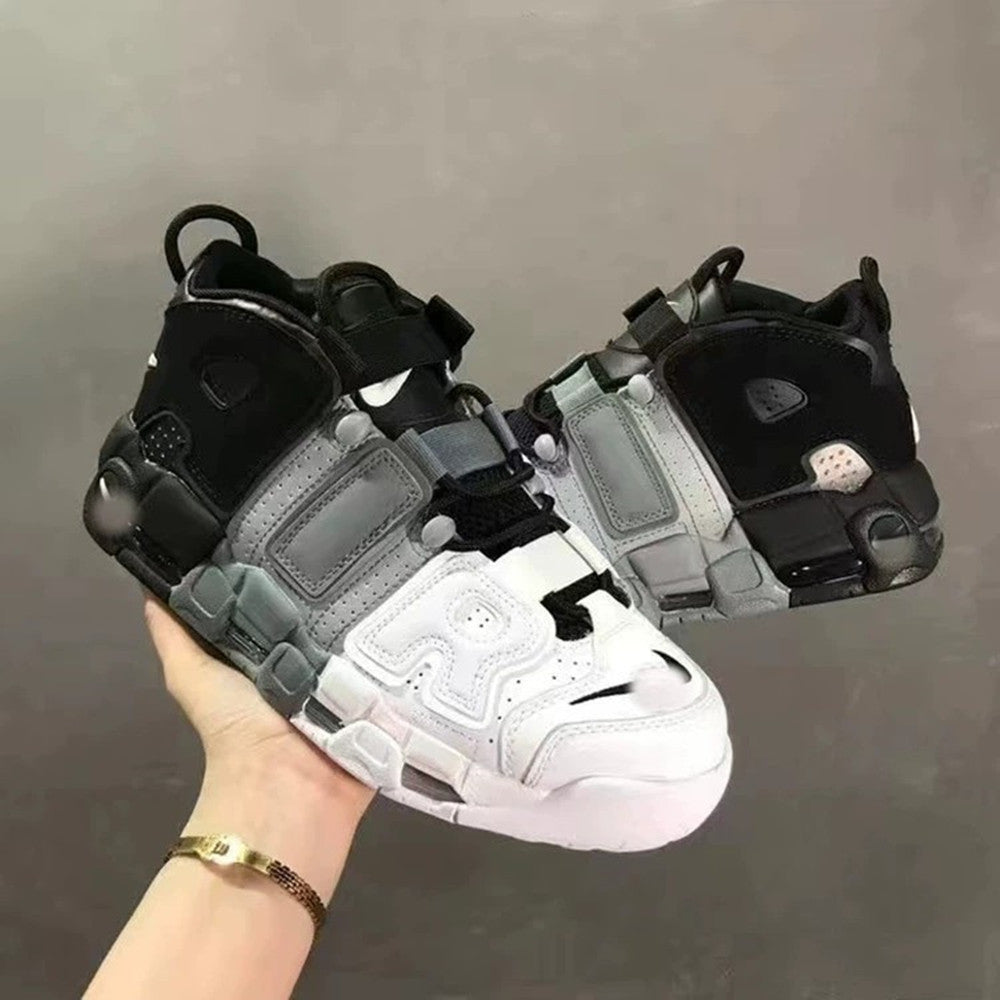 Giant Air Panda Liquid Silver Running Air Cushion Thick Sole Sports Men's Shoe Basketball Women's Shoe