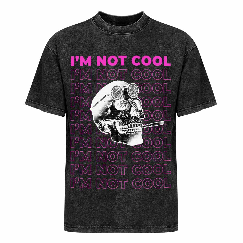 Hot vintage wash off shoulder short-sleeved T-shirt