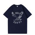 English letter pattern short sleeved T-shirt