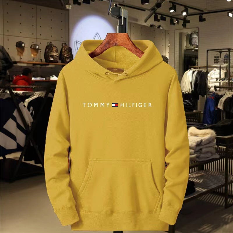 Fleece Hoodie for Men and Women Casual All-Match Printed Sweatshirt Fashion Brand Style