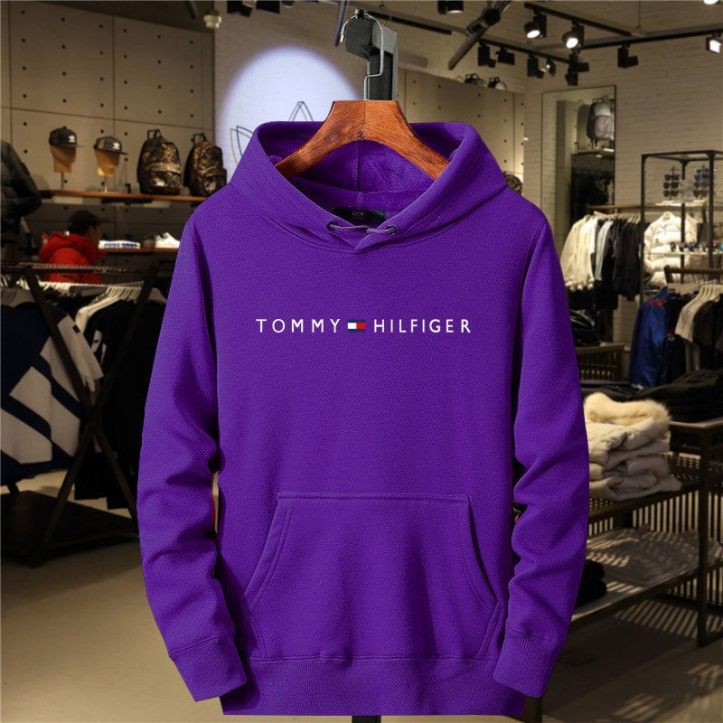 Fleece Hoodie for Men and Women Casual All-Match Printed Sweatshirt Fashion Brand Style