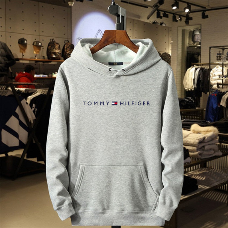 Fleece Hoodie for Men and Women Casual All-Match Printed Sweatshirt Fashion Brand Style