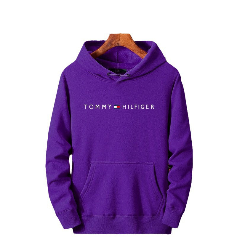 Fleece Hoodie for Men and Women Casual All-Match Printed Sweatshirt Fashion Brand Style