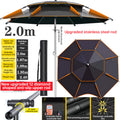 360° adjustable fishing sun umbrella: anti-UV, rainproof, portable large outdoor shade.