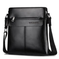 WEIXIER brand men's bag youth messenger bag zipper leather bag Ipad handbag men's shoulder bag