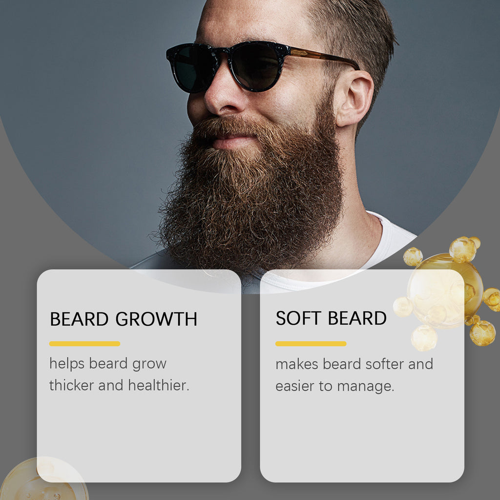 East Moon Men's Beard Care Oil Gentle Cleansing Nourishing and Softening Beard Essential Oil