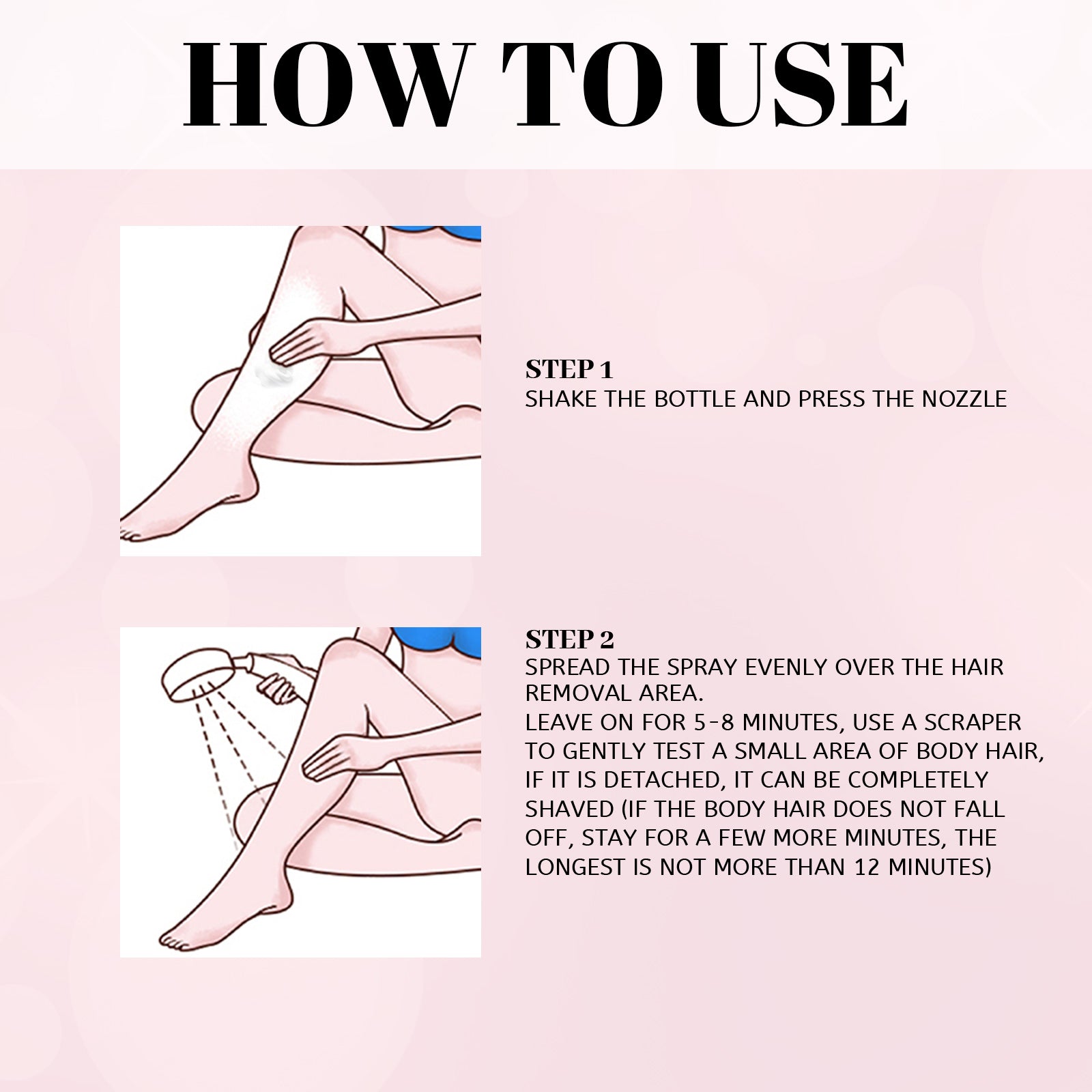 EELHOE Honey Mousse Hair Removal Spray, Full Body Hair Removal Armpit Hair Leg Hair Foam Mild Skin Friendly Does Not Stimulate