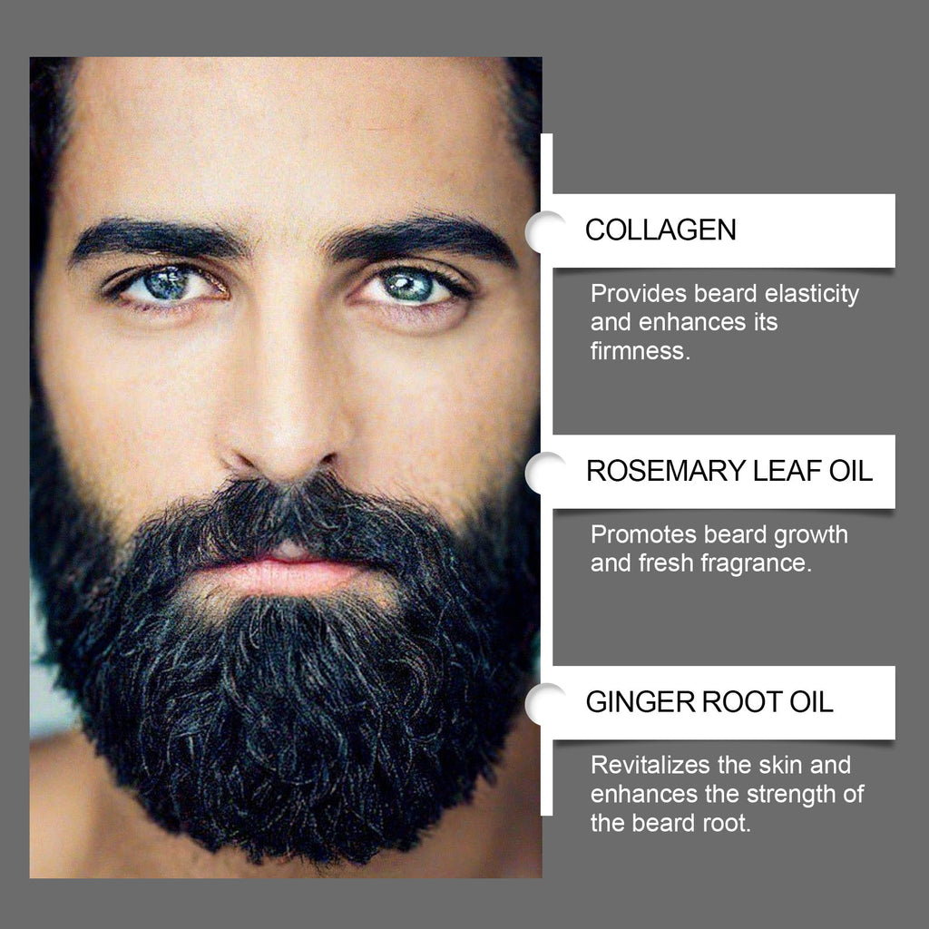 East Moon Men's Beard Care Oil Gentle Cleansing Nourishing and Softening Beard Essential Oil