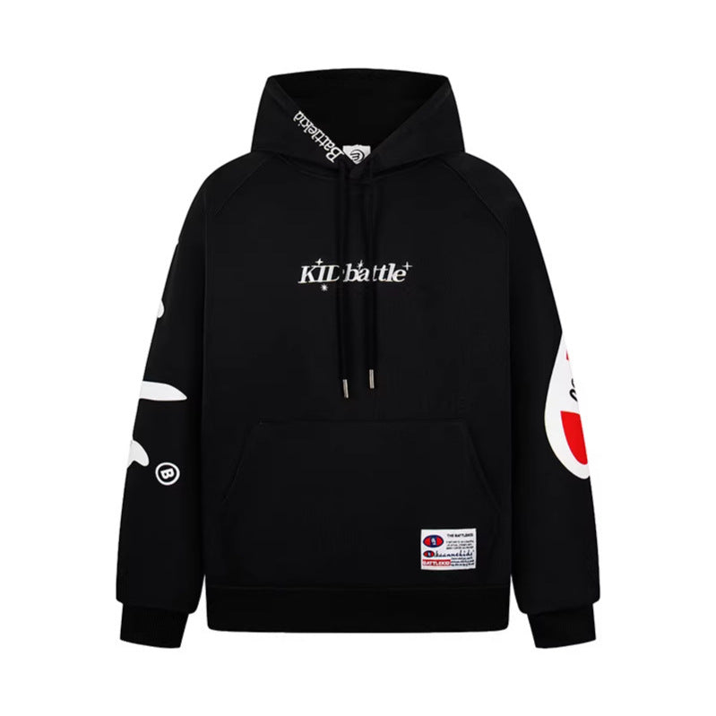 Hooded Sweatshirt Unisex Spring Loose Casual Versatile Zipper Jacket Top