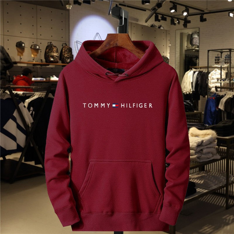 Fleece Hoodie for Men and Women Casual All-Match Printed Sweatshirt Fashion Brand Style