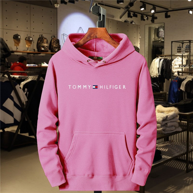 Fleece Hoodie for Men and Women Casual All-Match Printed Sweatshirt Fashion Brand Style