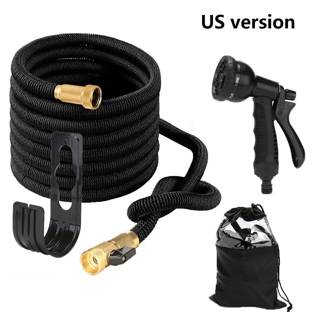 25Ft-100Ft Garden Hose Expandable Magic Flexible Water Hose （EU、US Version） Hose Plastic Hoses Pipe With Spray Gun To Watering
