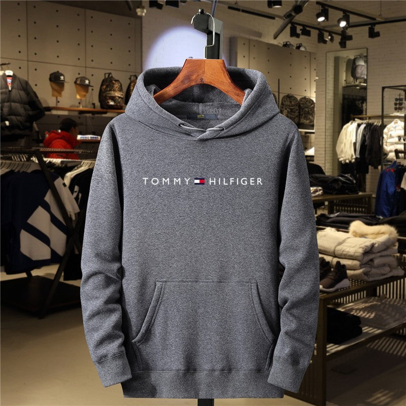 Fleece Hoodie for Men and Women Casual All-Match Printed Sweatshirt Fashion Brand Style