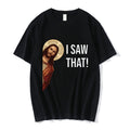 Nicolas Cage Moshi Moshi Jesus Desu T-Shirt Men Funny Meme P