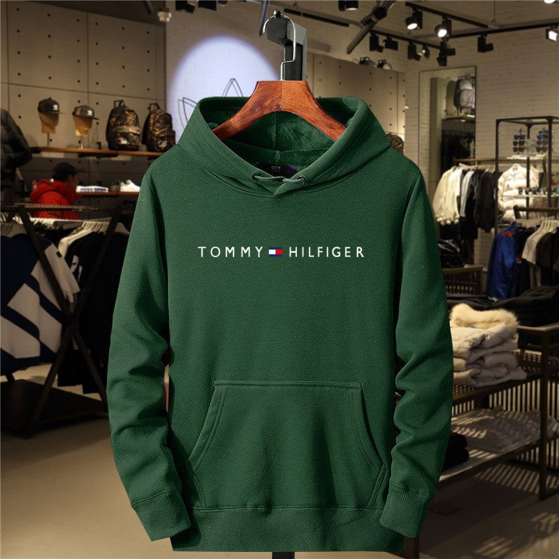 Fleece Hoodie for Men and Women Casual All-Match Printed Sweatshirt Fashion Brand Style