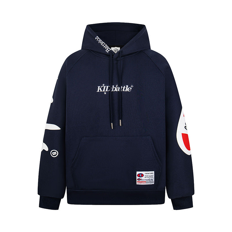 Hooded Sweatshirt Unisex Spring Loose Casual Versatile Zipper Jacket Top